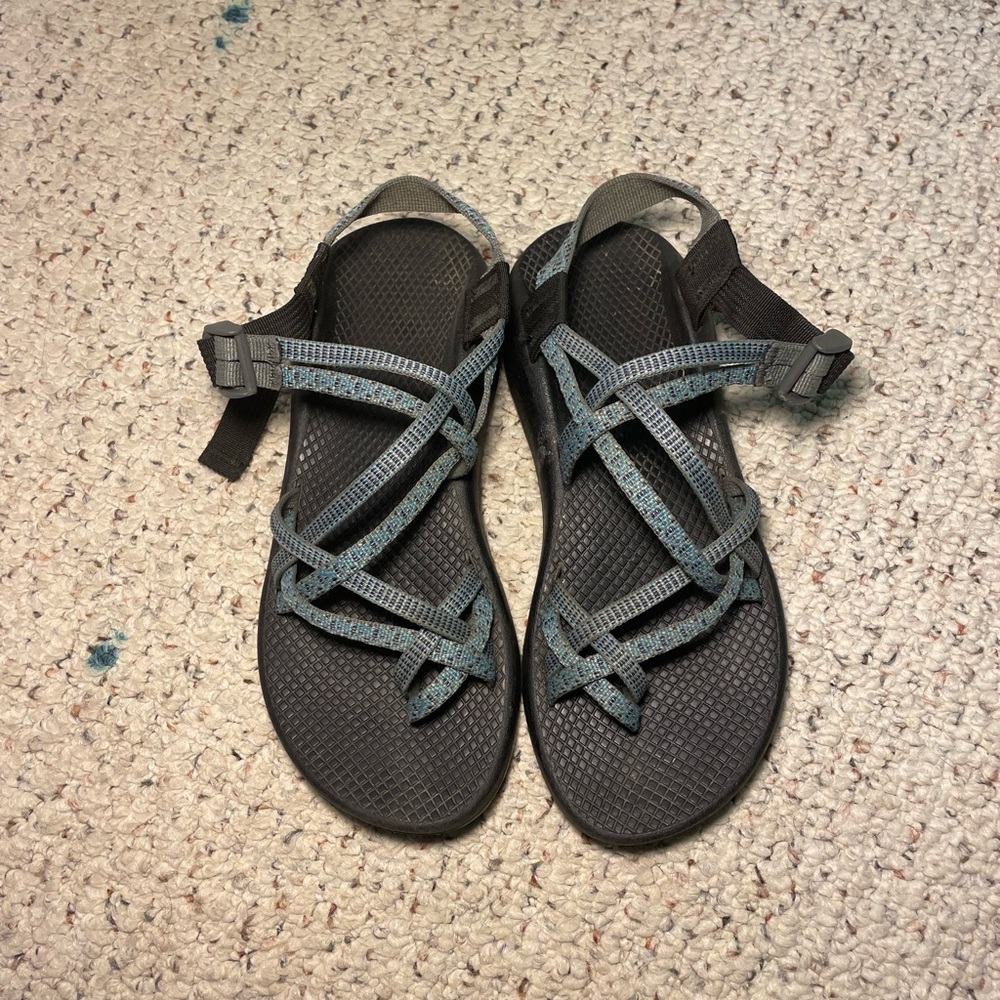 Blue classic Chaco sandal W size 9